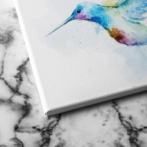 Watercolor bird canvas art
