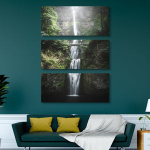 waterfalls wall art 3 piece