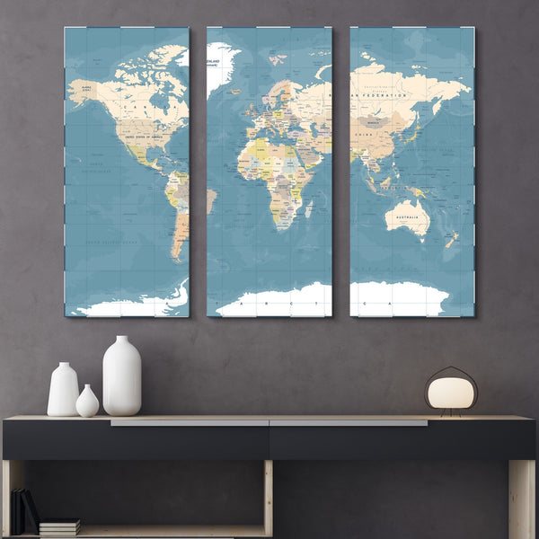 world map decoration