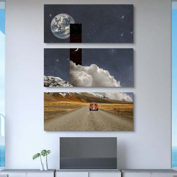 Aaron the Humble - Entering Clouds desert surrealism  wall art