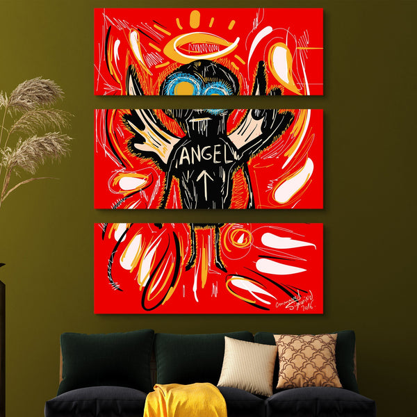 Emmanuel Signorino - Angel painting 3 piece wall art