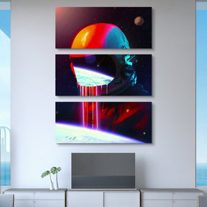 abstract space wall art