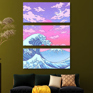 Dream waves Canvas Print 3 piece wall art