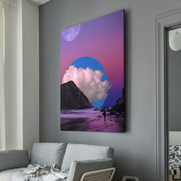 Aaron the Humble - Pink and Blue Skies living room wall art