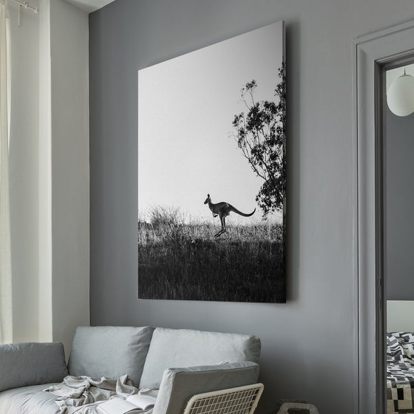 Jamie Lollback - Wild Kangaroo living room wall art