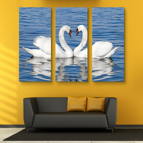 3 piece Swan Lovers wall art