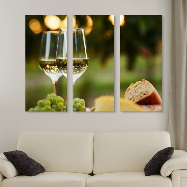 3 piece Wine at a Grazing Table wall art