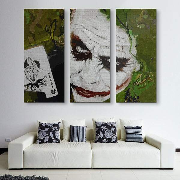 3 piece The Joker Gaze wall art
