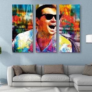 3 piece Laughing Leo wall art