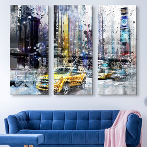 NYC Collage Canvas 3 piece wall art
