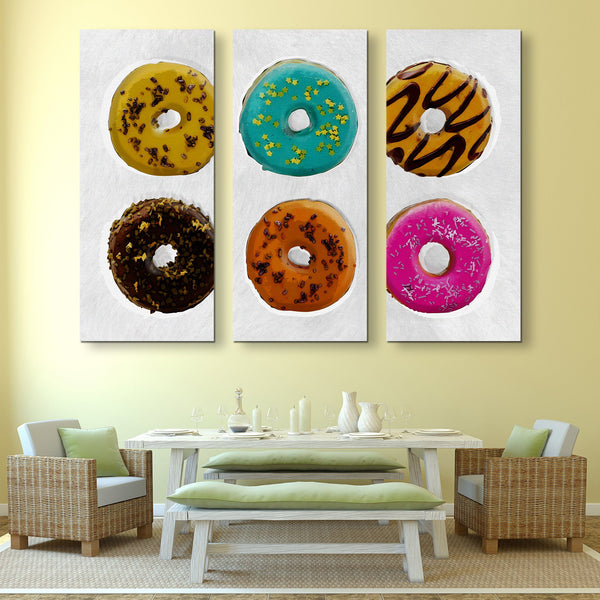 3 piece I Donut Care wall art
