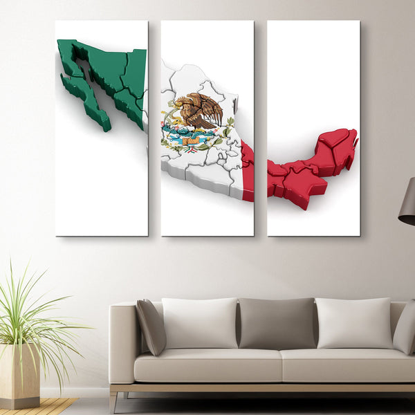 3 piece Mexico wall art