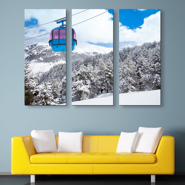 3 piece Cable Car wall art
