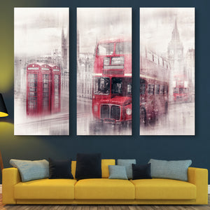 London Westminster Collage 3 piece wall art