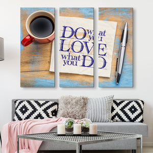 3 piece Do What You Love wall art