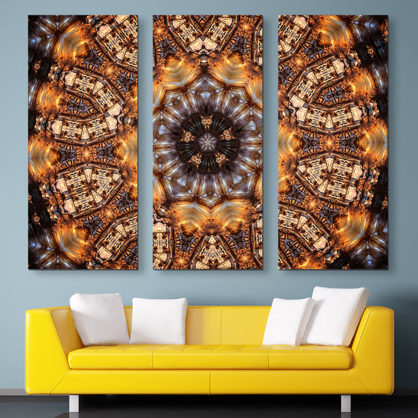 Abstract Transformation Canvas Print 3 piece wall art