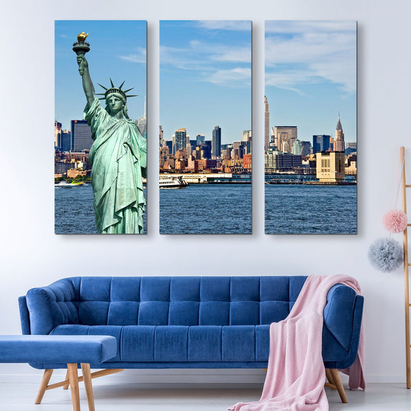 3 piece Liberty in NYC wall art