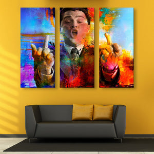 3 piece Leo Middle Fingers wall art