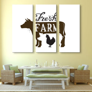 3 piece Fresh Farm wall art