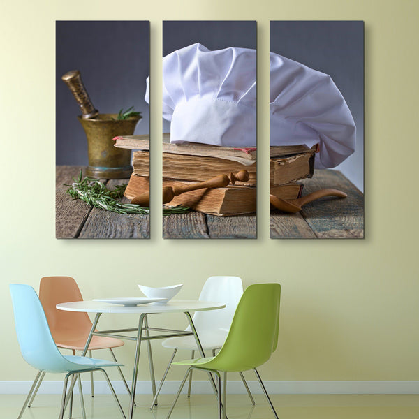 3 piece Chef's Hat wall art
