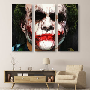 3 piece Why So Serious Joker wall art