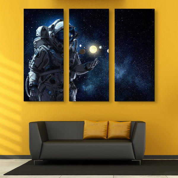 Astronaut wall art 3 piece