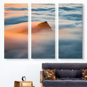 Devon Loerop - Sea of Dreams sea of clouds 3 piece  wall art
