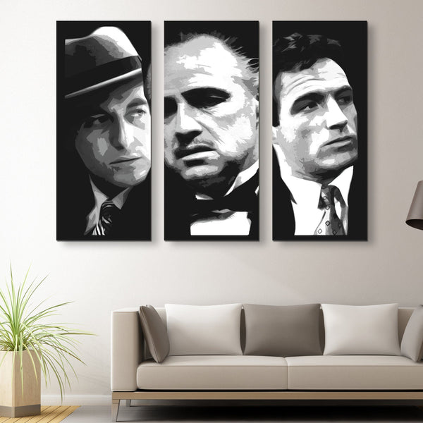 3 piece The Godfather wall art