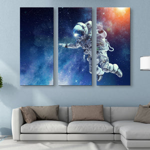 Astronaut wall art 3 piece