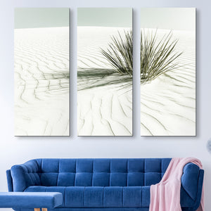 White Sands Vintage Dune Canvas Print 3 piece wall art