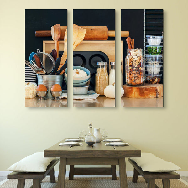 3 piece kitchen wall art