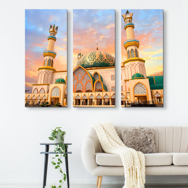 3 piece Indonesia Mosque wall art