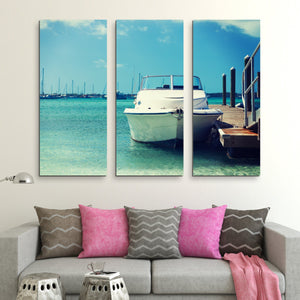 3 piece Travel and Sea wall art