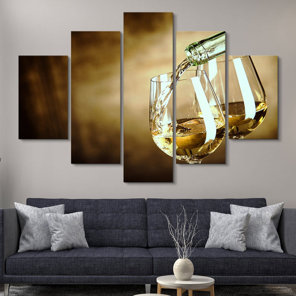 Pouring of the Wine 5 piece wall art