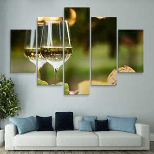 5 piece Wine at a Grazing Table wall art