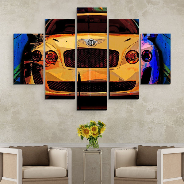 5 piece Bentley Super Sport wall art