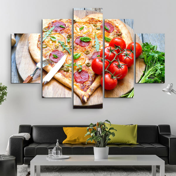 5 piece Pizza Lover wall art