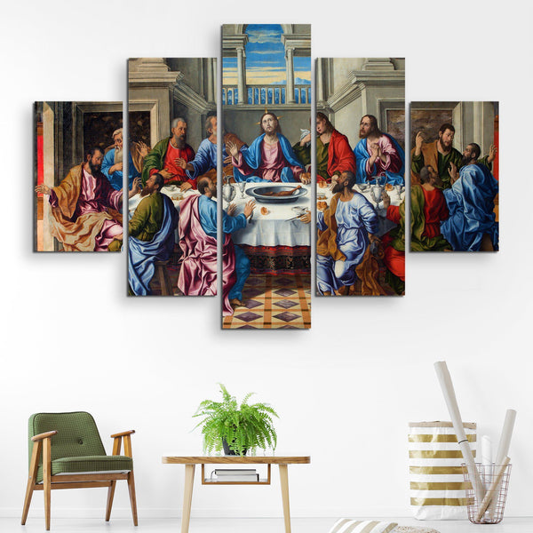 5 piece The Last Supper wall art