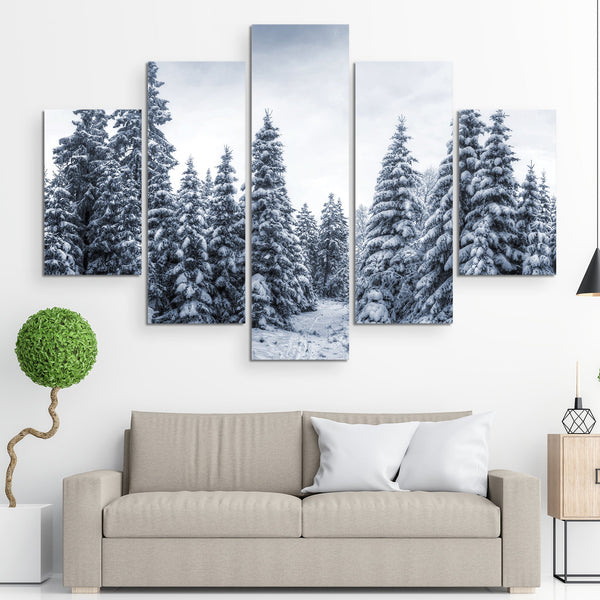 Winter Canvas Print 5 piece wall art