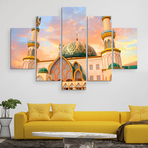 5 piece Indonesia Mosque wall art