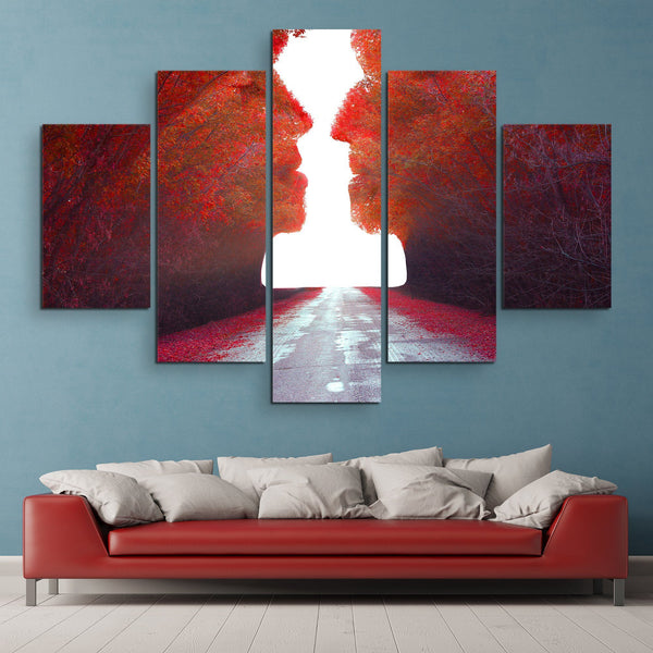 5 piece Road to Love wall art