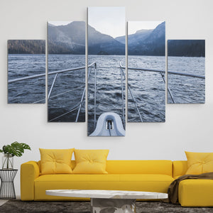 Jamie Lollback - Sailing to Sunset 5 piece wall art