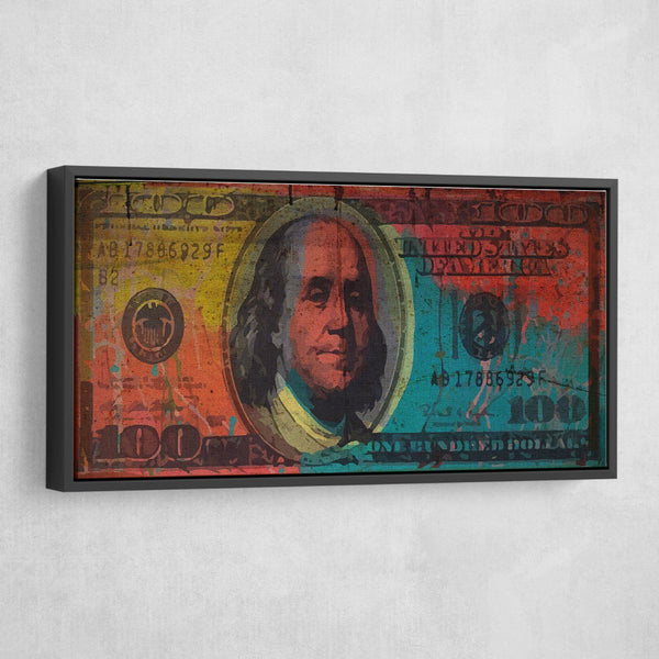 Big Benjamin 100 Dollar Bill canvas Art