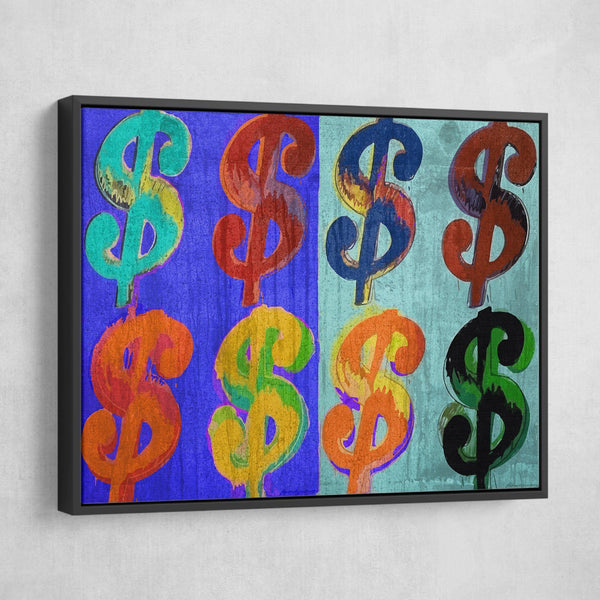 Warhol Dollar Signs Pop Art