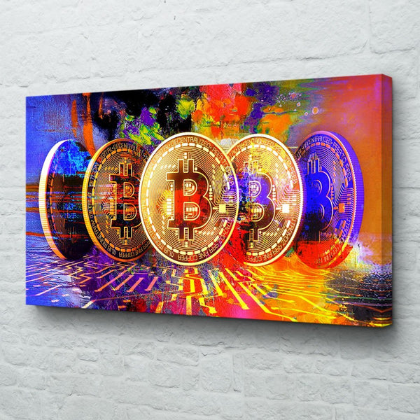 bitcoin canvas art
