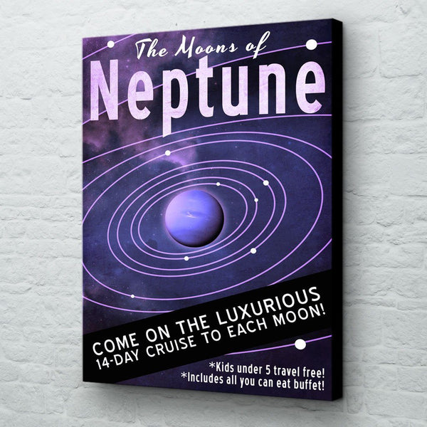 Neptune futuristic canvas art