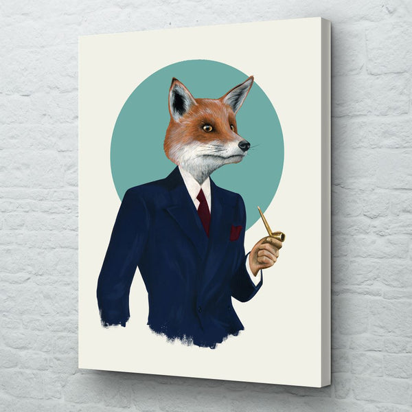 fox canvas wall art