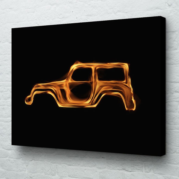 jeep wrangler flame art