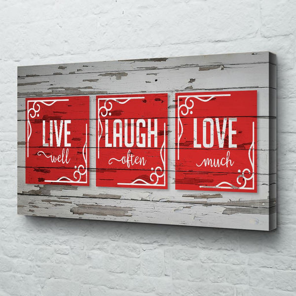 live love laugh home and family wall art