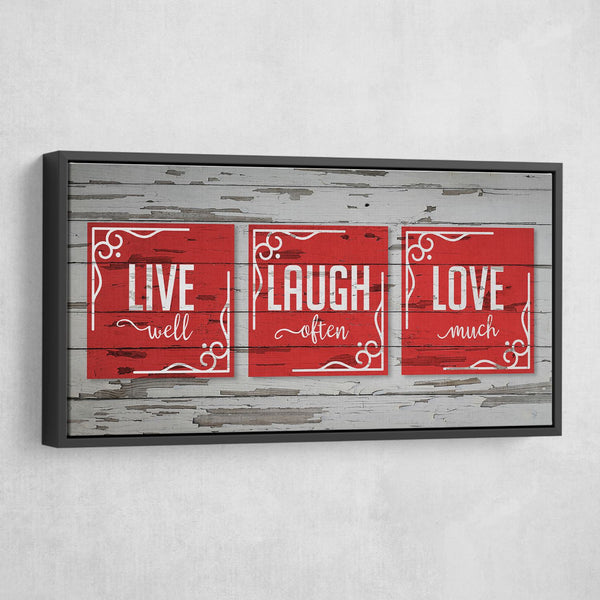 live love laugh wall art